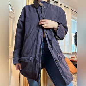Lands End Utility Jacket Dark Blue Jacket For Spring and Fall
